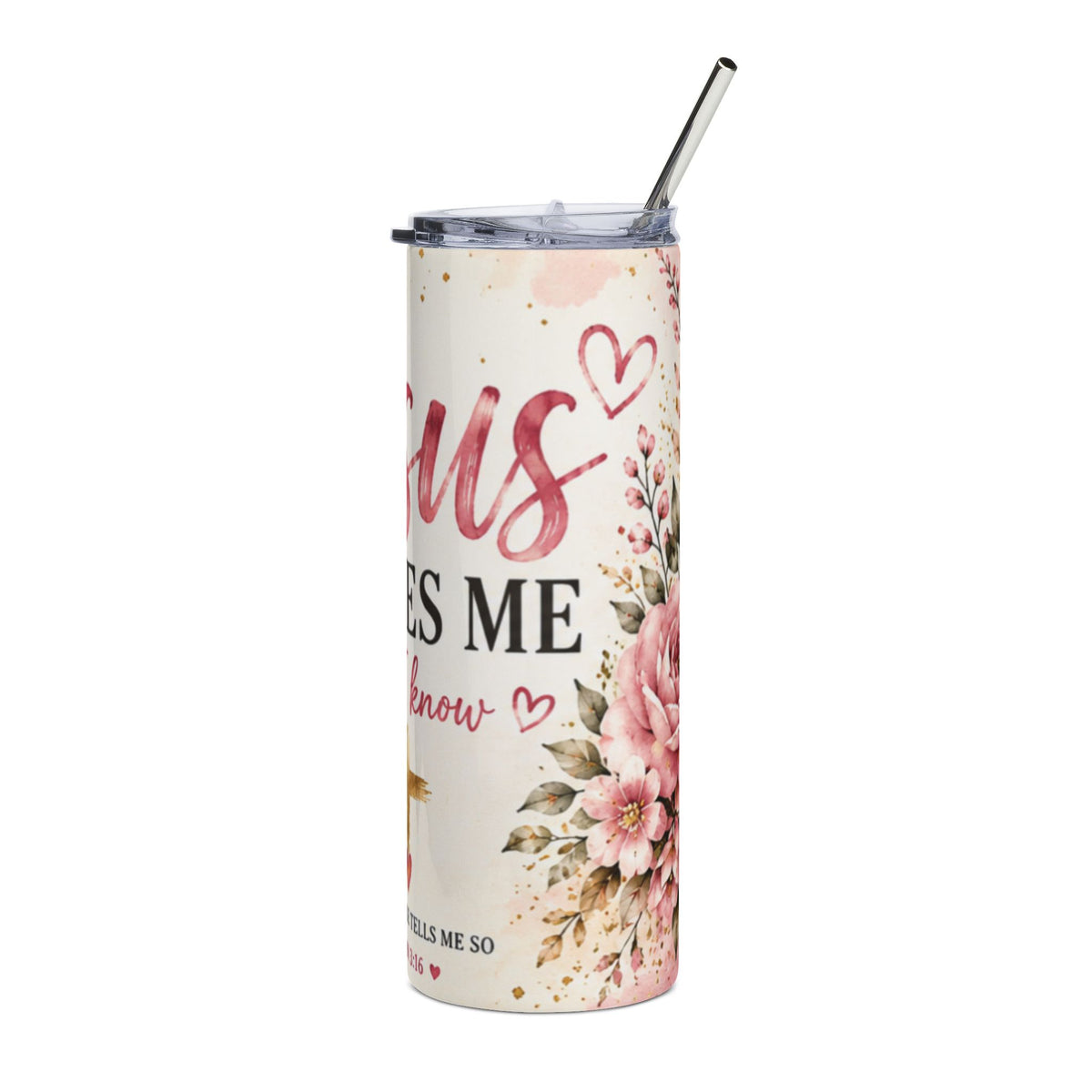 Jesus Loves Me this Stainless Steel Tumbler, 20oz