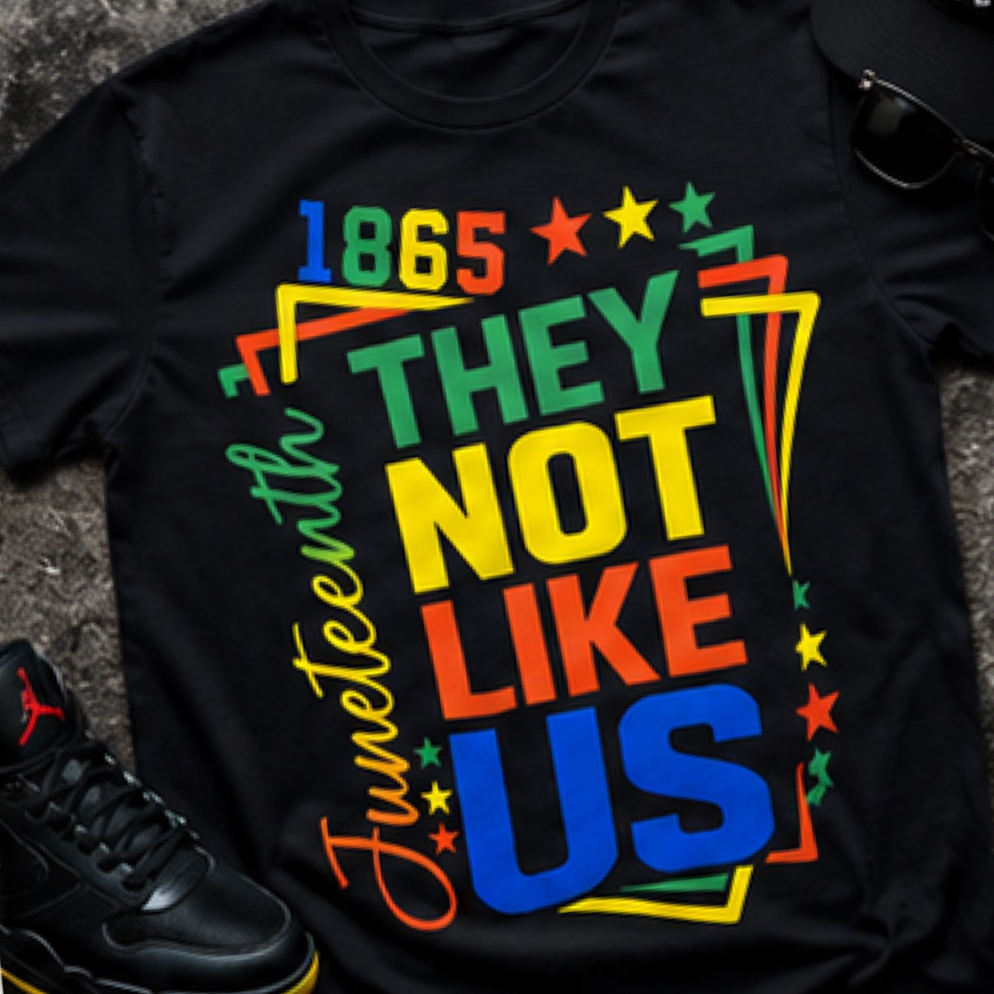 They Not Like Us Heritage Graphic T-Shirt - Premium Black