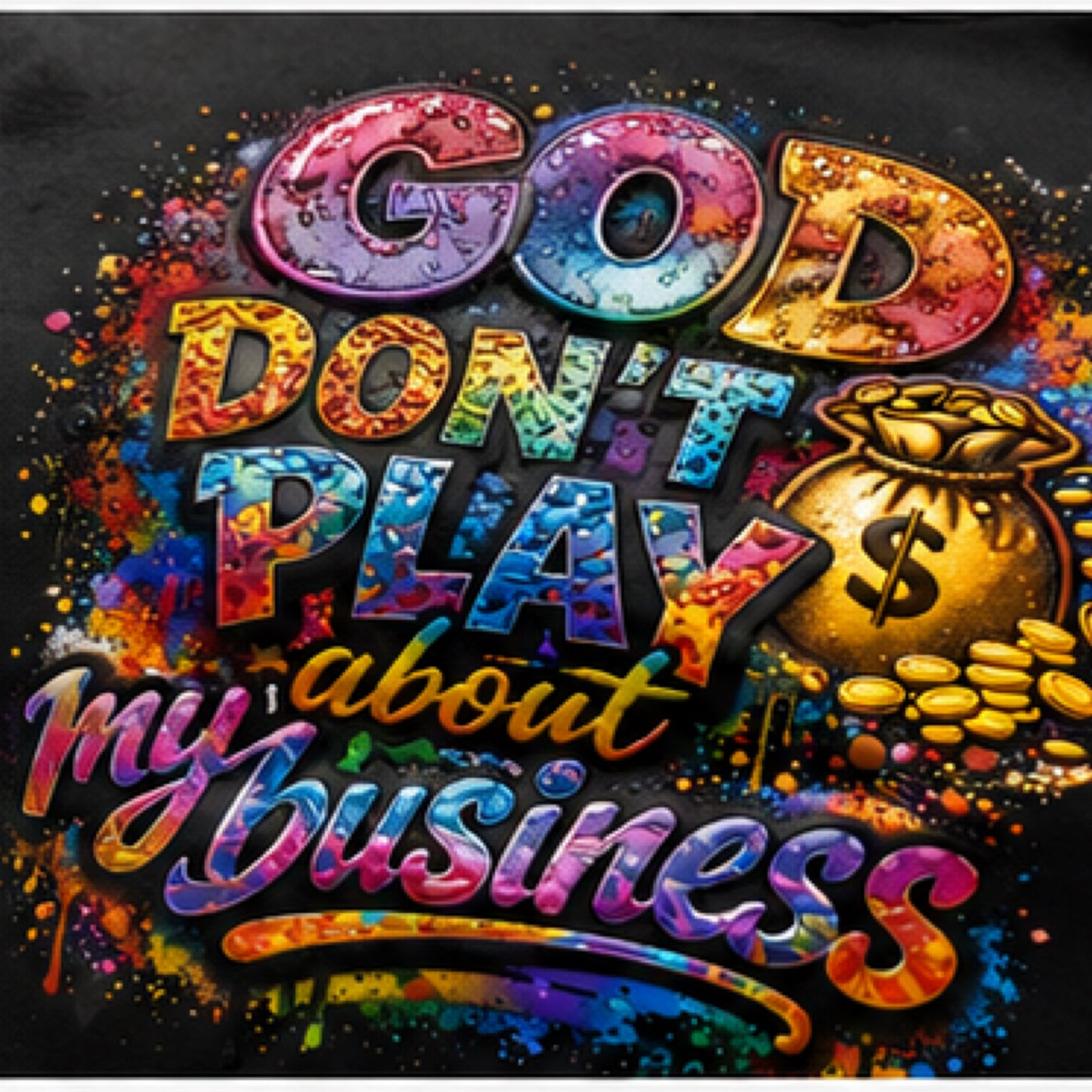 God Don’t Play About My Business" Oversized Hoodie