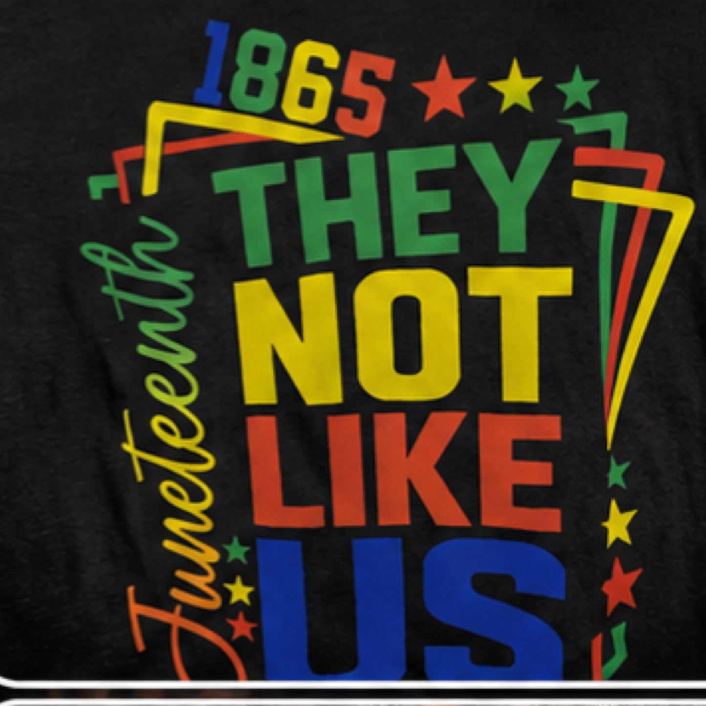 โ๐พ "They Not Like Us" Juneteenth Heavy weight Tee Men