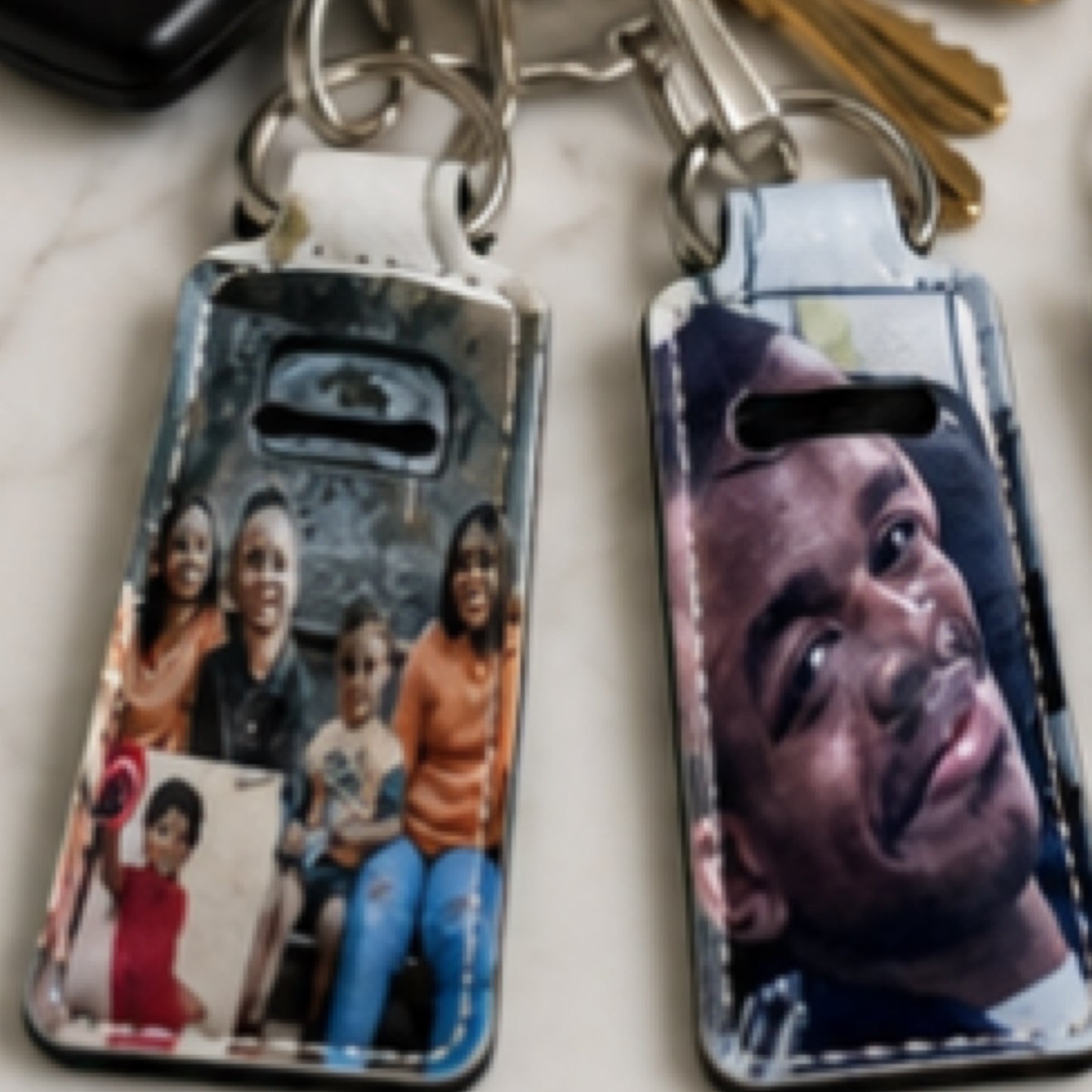 Custom Photo Lipstick Holder Keychain