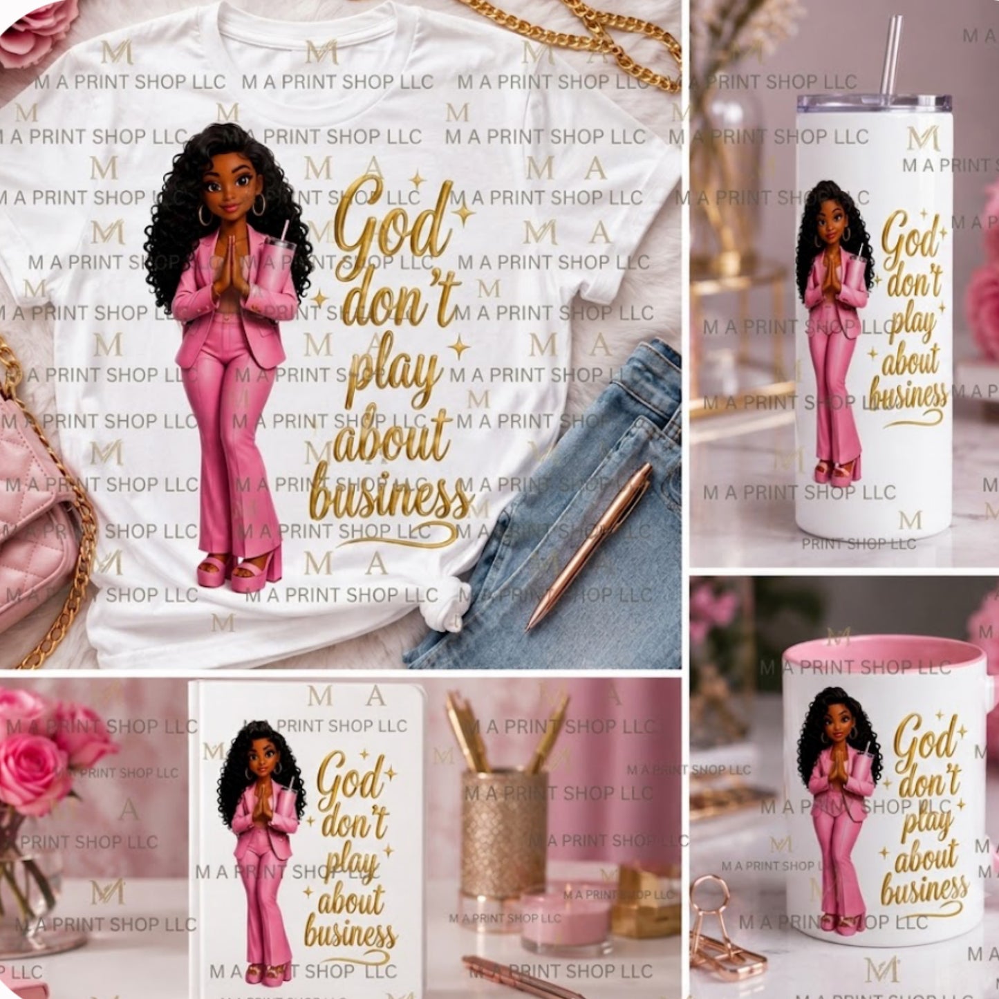 The Black Boss Babe Version PNG