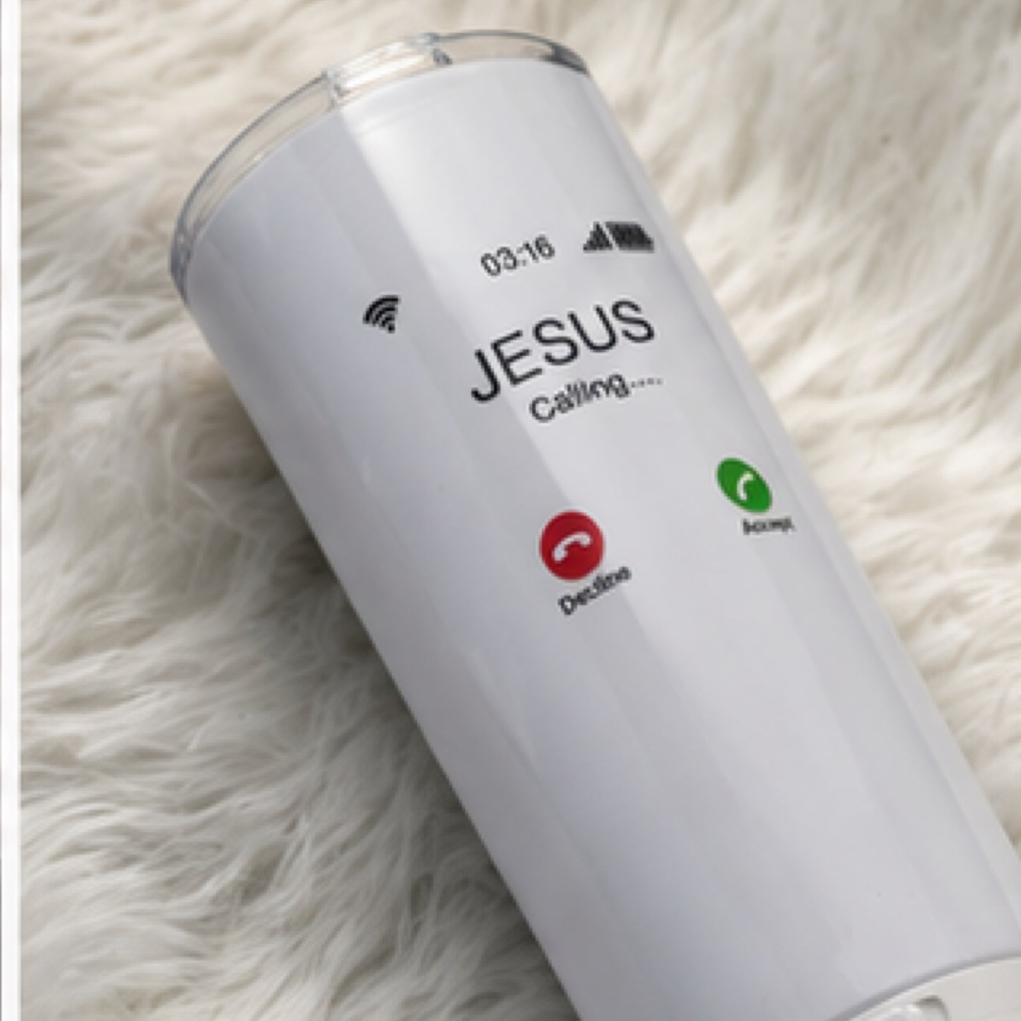 📱 "Jesus Is Calling" Faith-Based Drinkware Collection