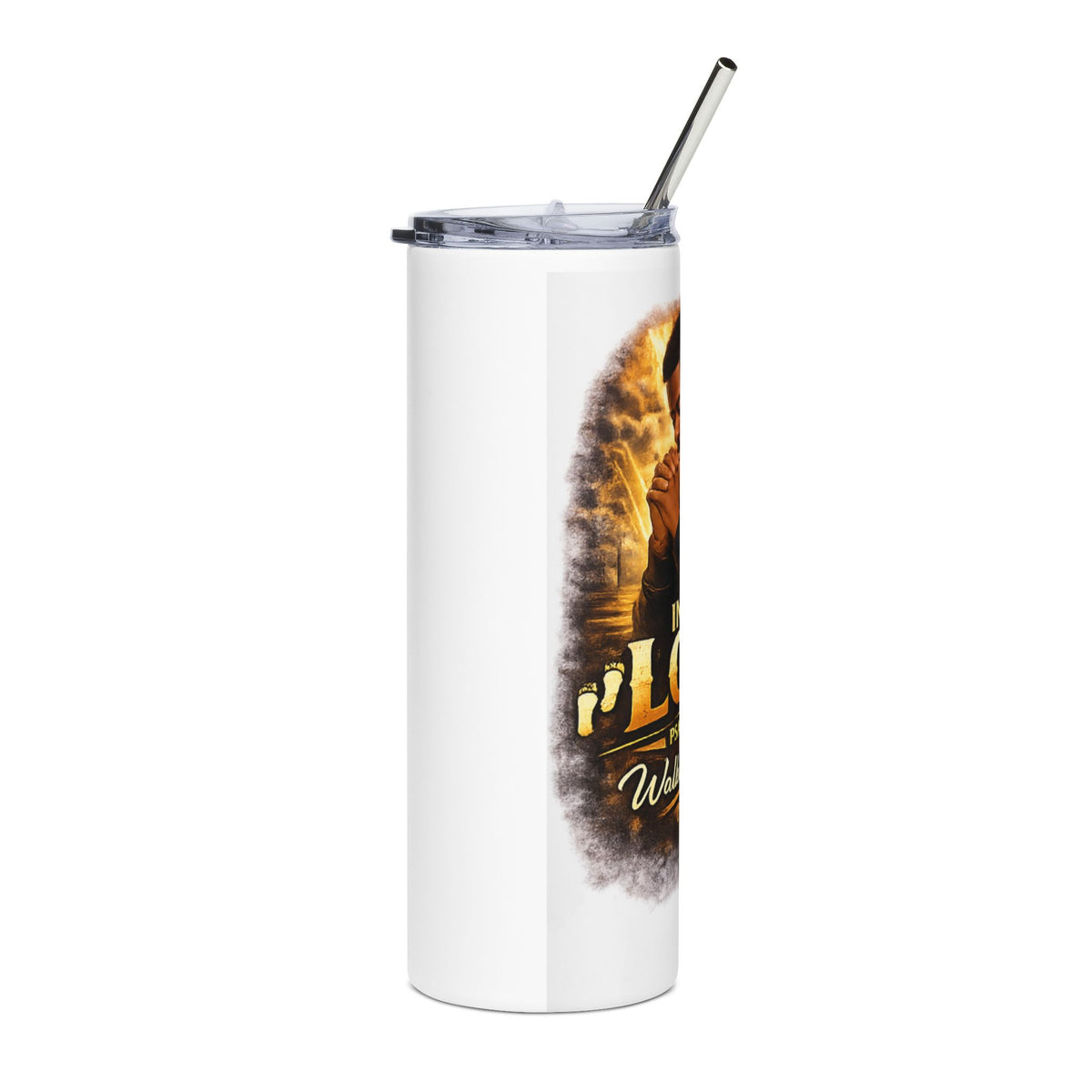 Prayerful Faith Stainless Steel Tumbler – “In The Lord” Psalm 37:25 20oz