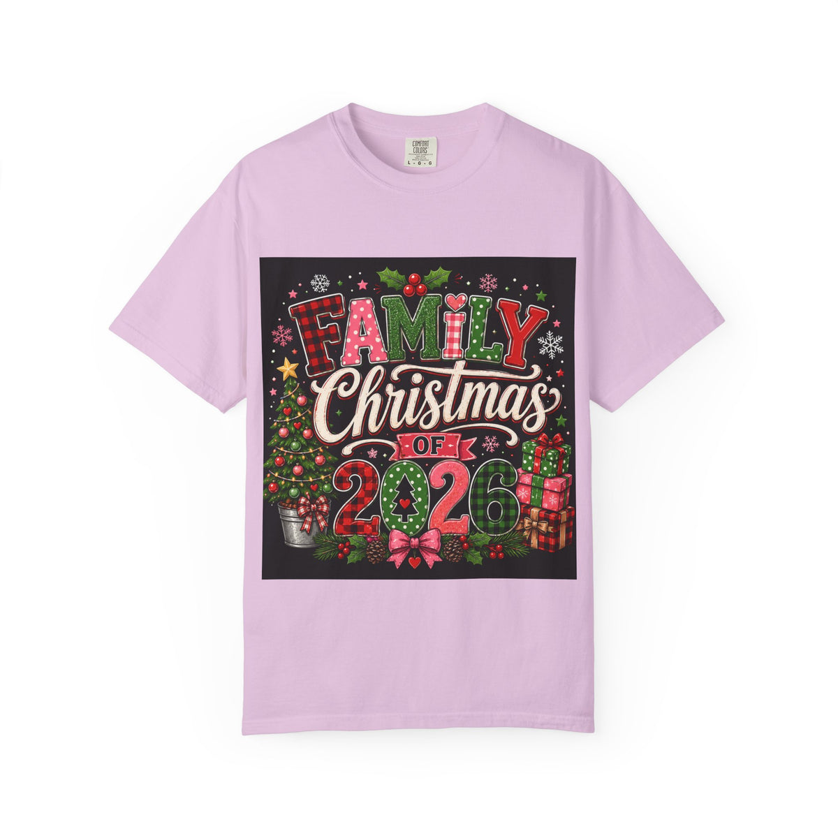 Family Christmas 2026 Matching Hoilday Unisex Heavy Cotton Tee