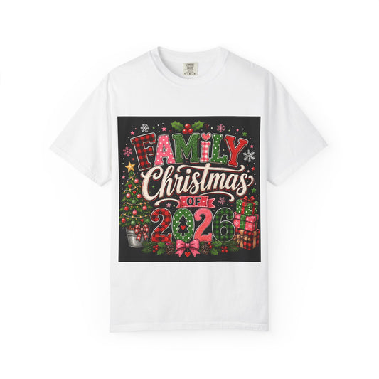 Family Christmas 2026 Matching Hoilday Unisex Heavy Cotton Tee