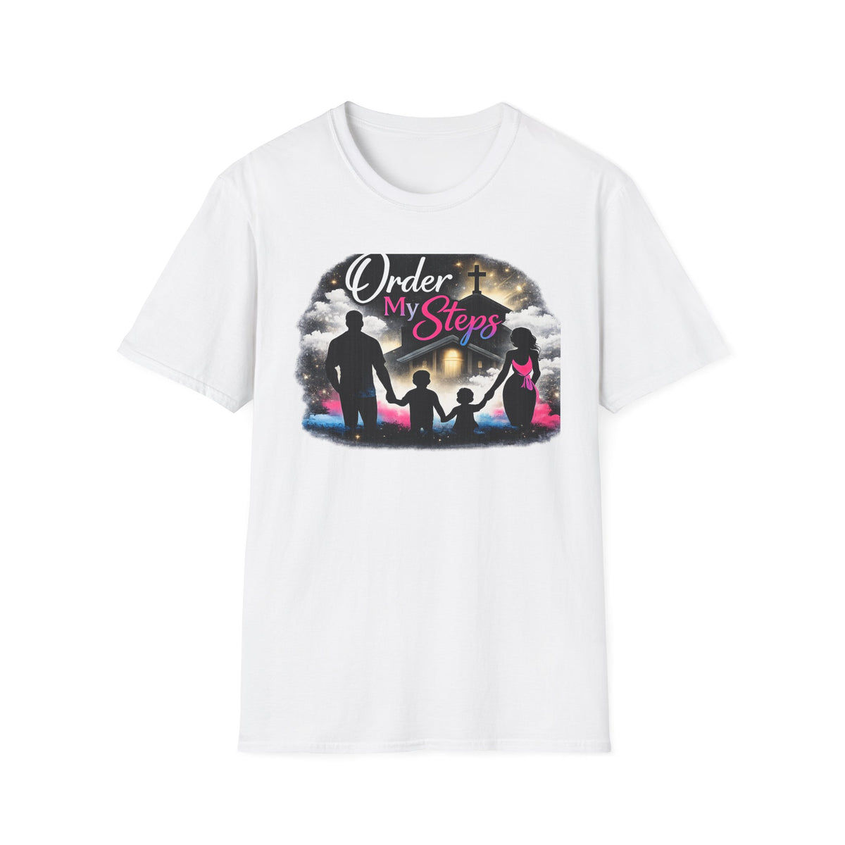 Order My Steps Family Faith Unisex  Softstyle T-Shirt