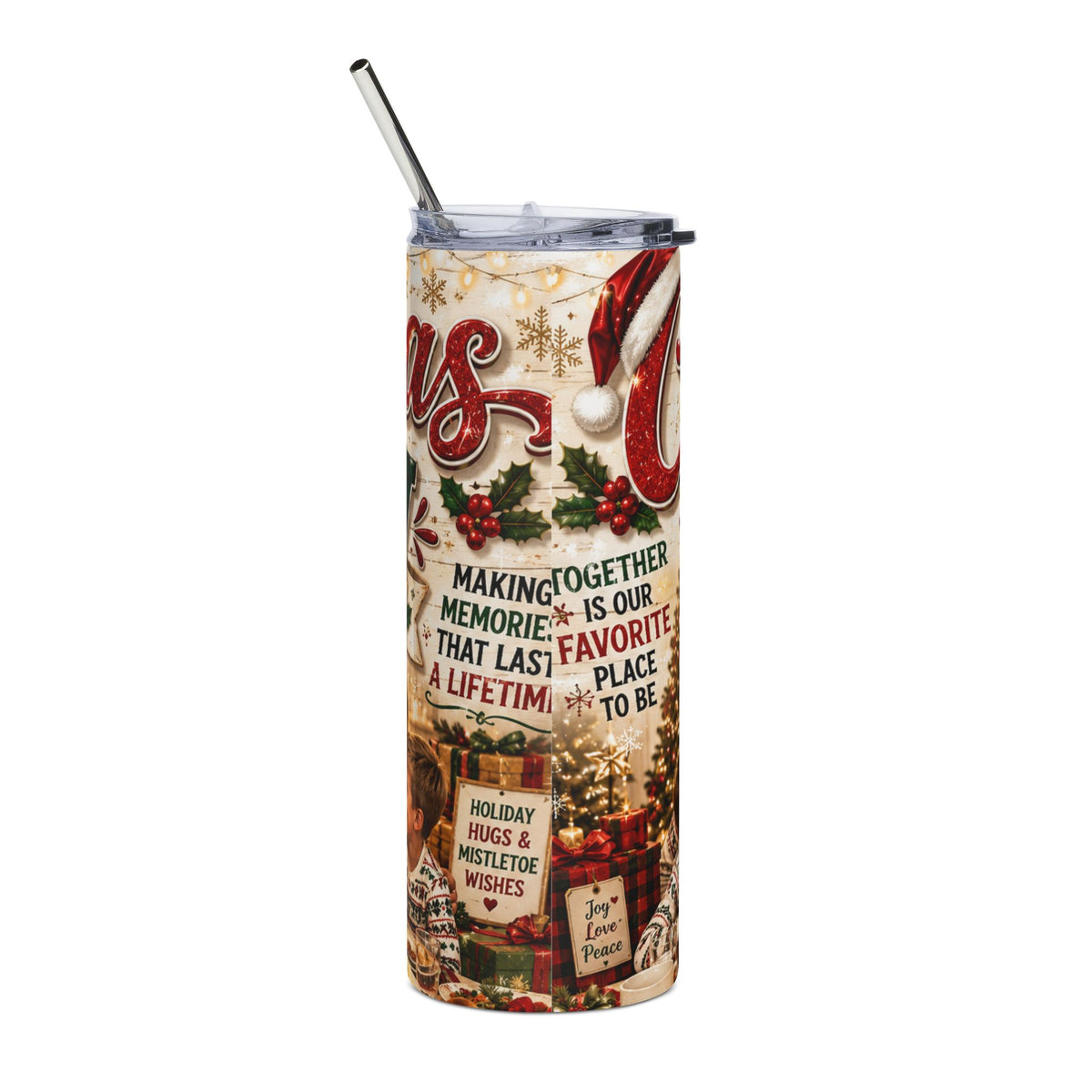 Christmas Crew 2026 Stainless Steel Tumbler — 20oz Holiday Family Travel Cup