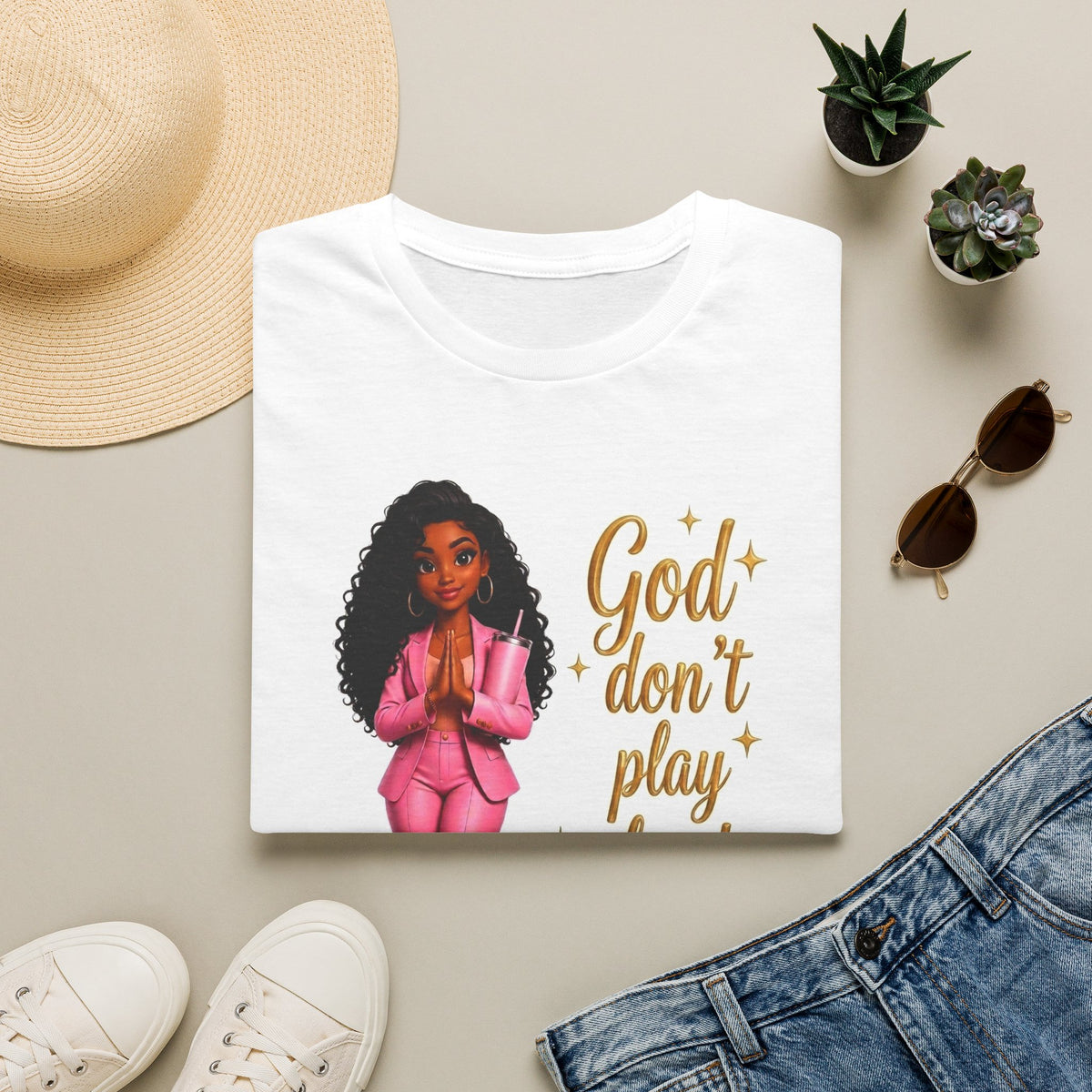 Luxury Faith Based Business Owner T-Shirt - Black Woman Boss Graphic