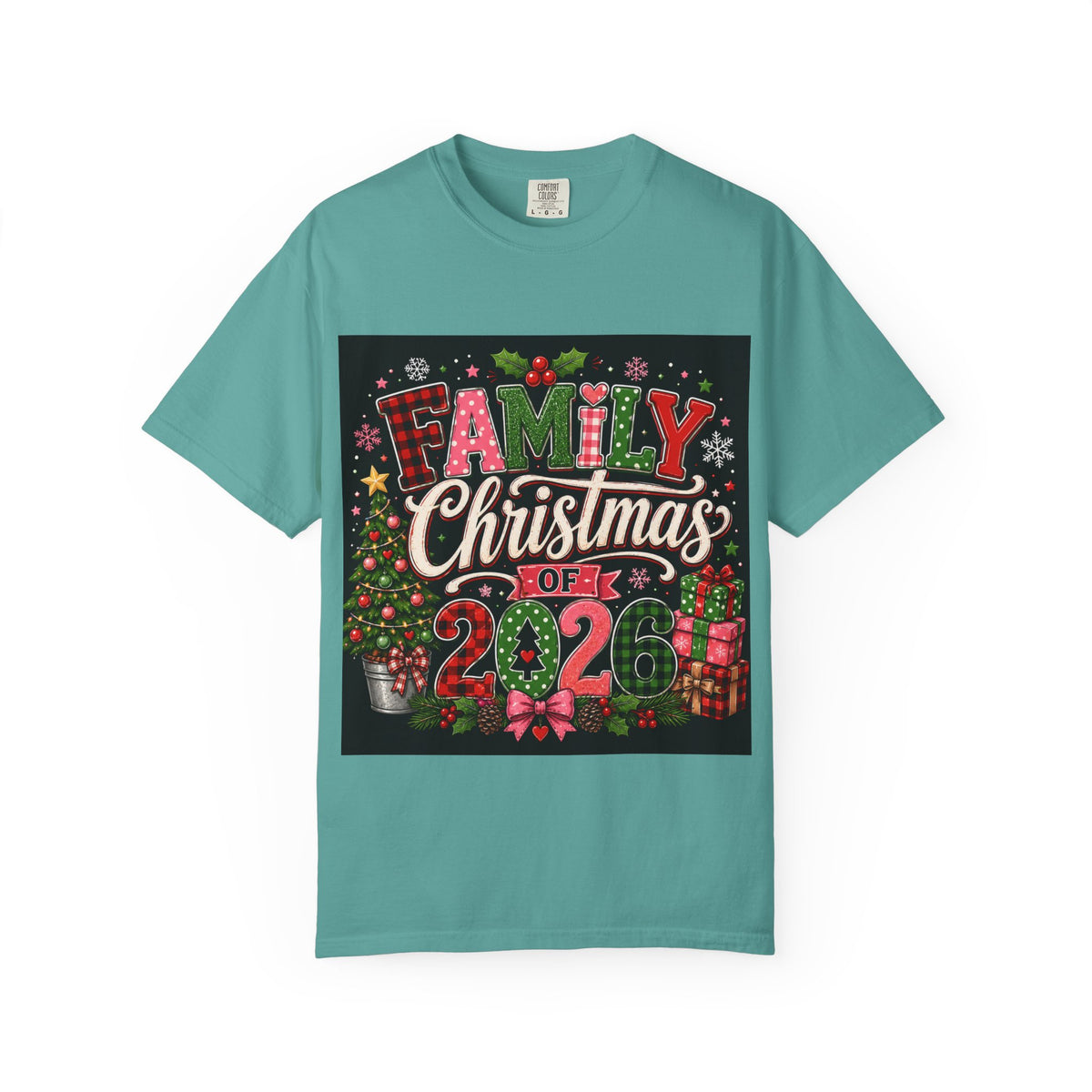 Family Christmas 2026 Matching Hoilday Unisex Heavy Cotton Tee