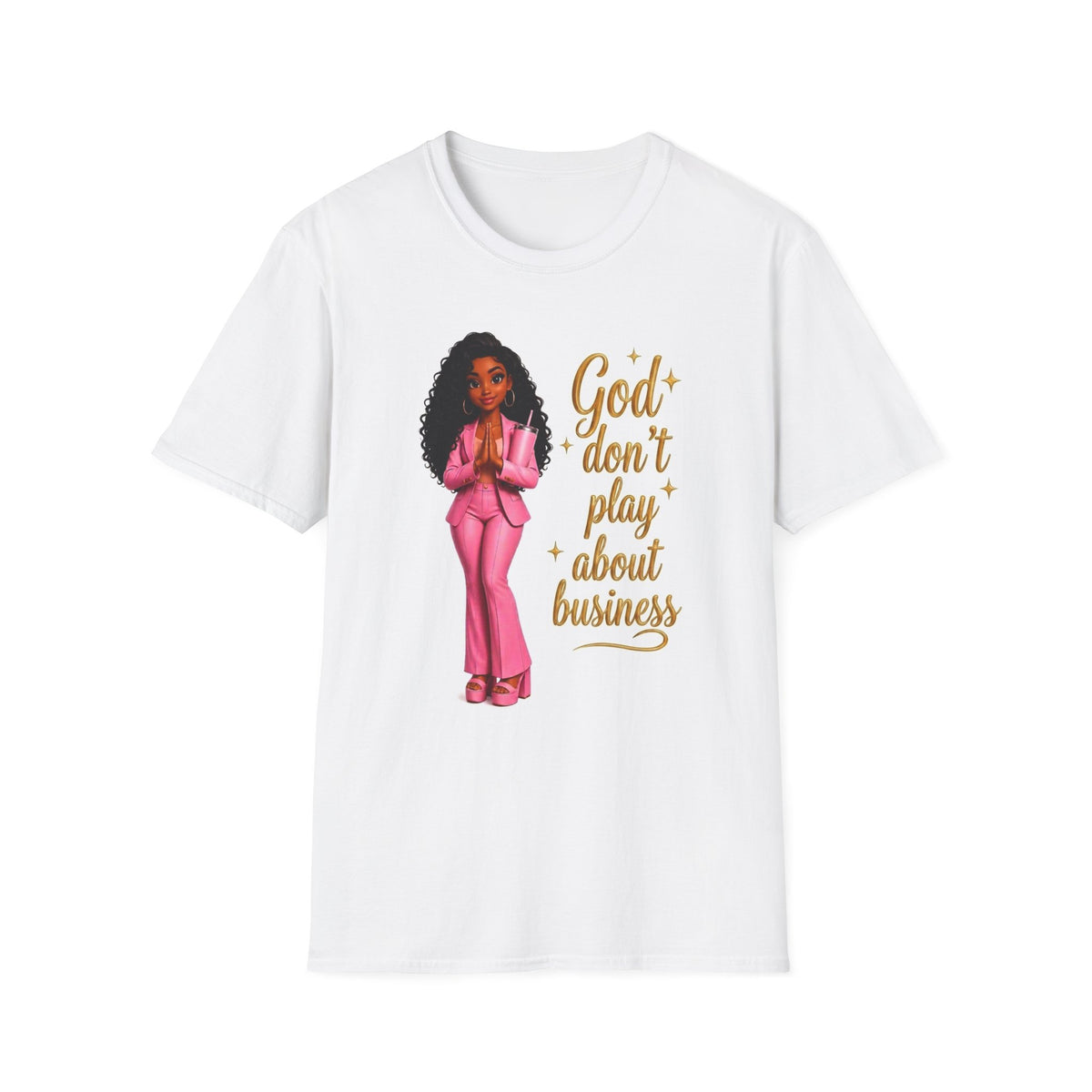 Luxury Faith Based Business Owner T-Shirt - Black Woman Boss Graphic