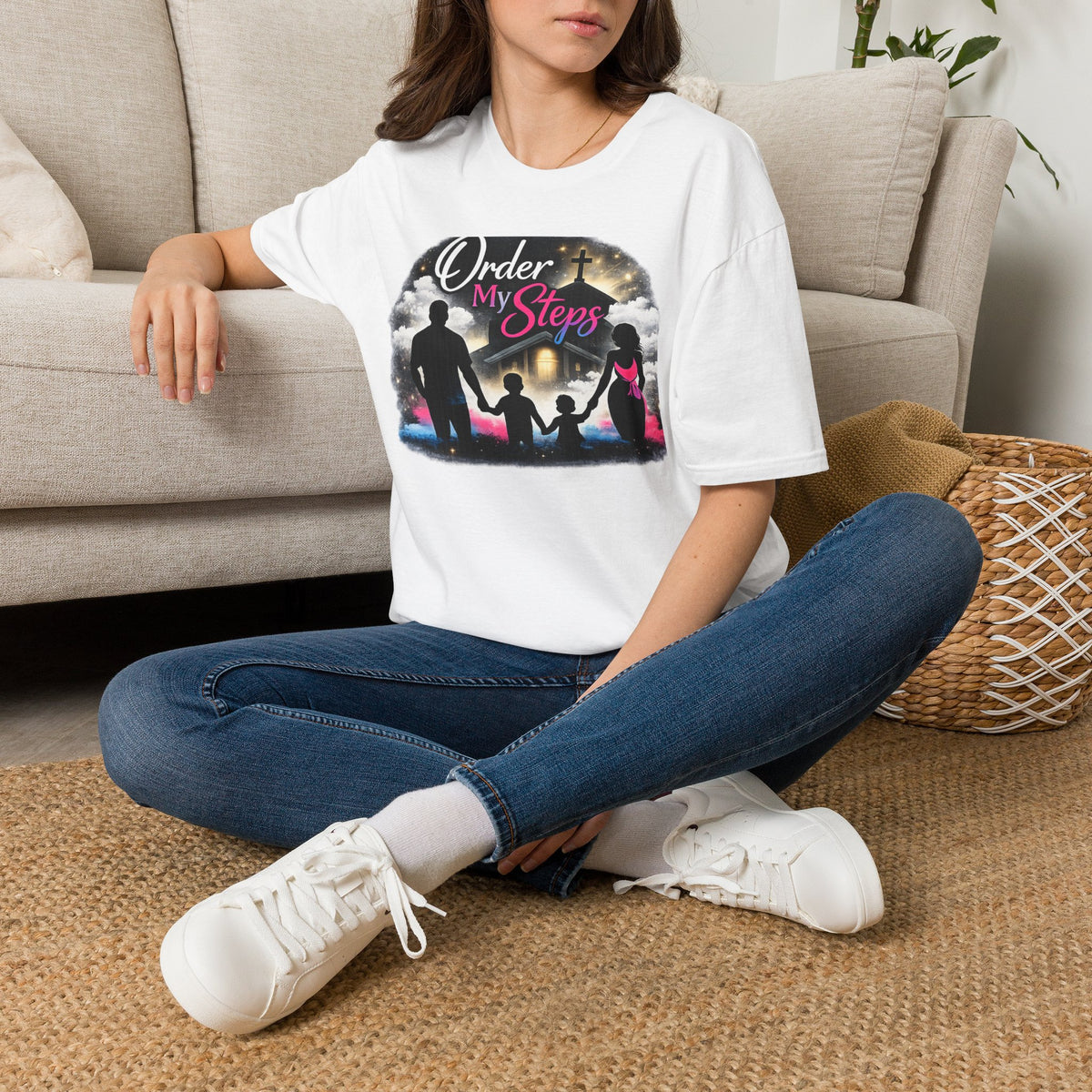 Order My Steps Family Faith Unisex  Softstyle T-Shirt