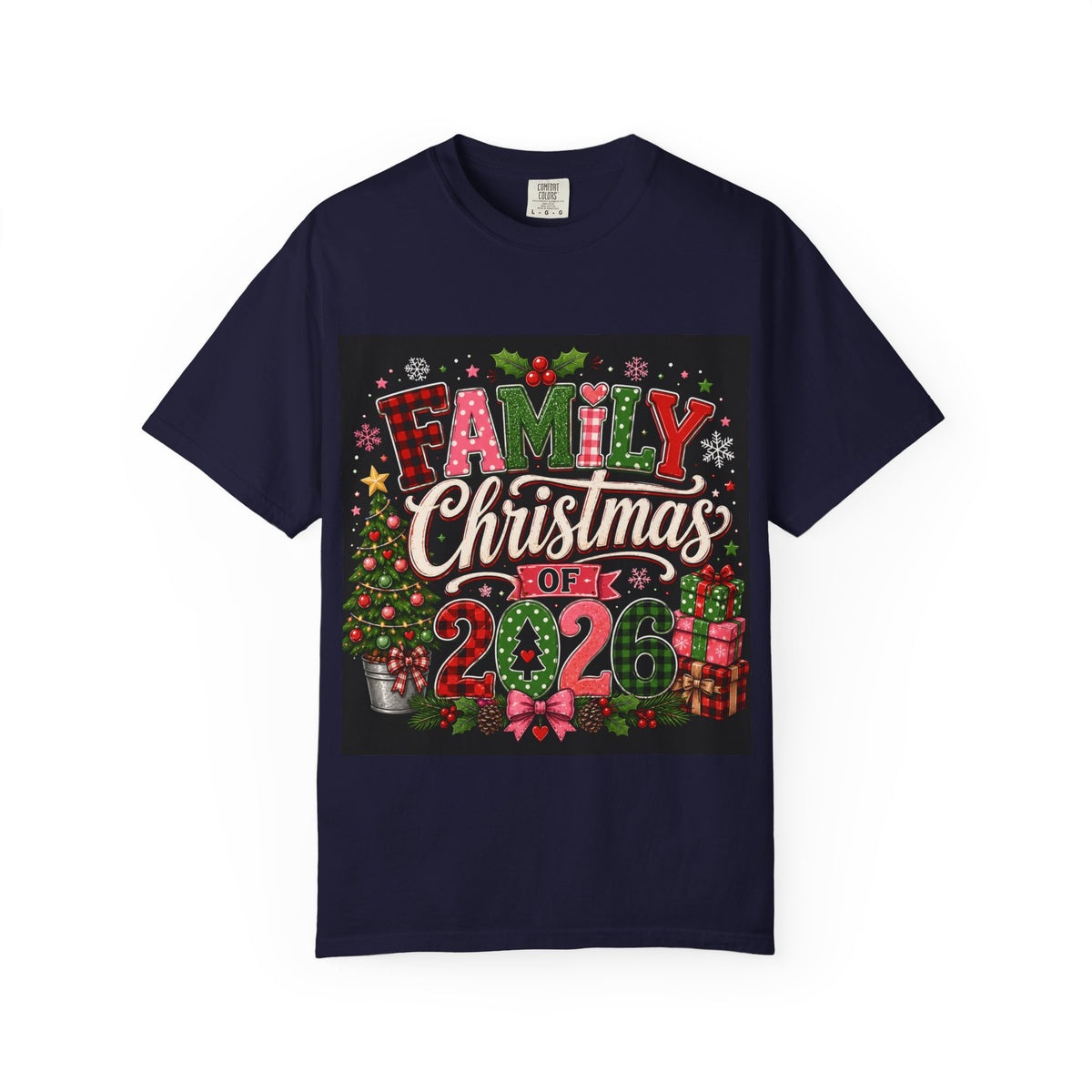 Family Christmas 2026 Matching Hoilday Unisex Heavy Cotton Tee