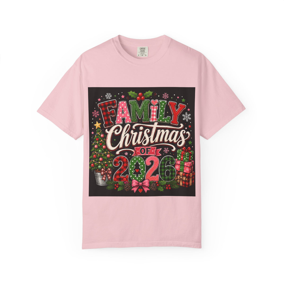 Family Christmas 2026 Matching Hoilday Unisex Heavy Cotton Tee