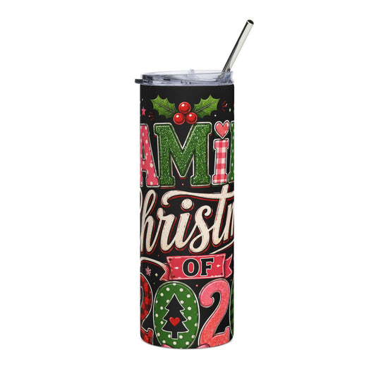 Mama Christmas 2024 Stainless Steel Tumbler — 20oz Holiday Travel Cup