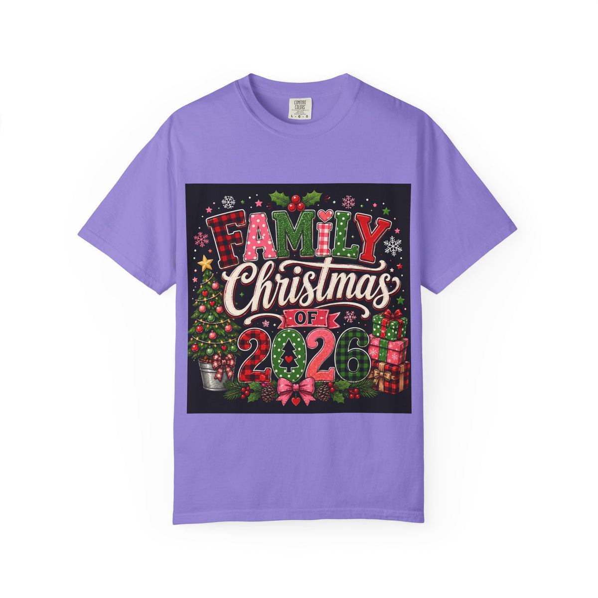 Family Christmas 2026 Matching Hoilday Unisex Heavy Cotton Tee