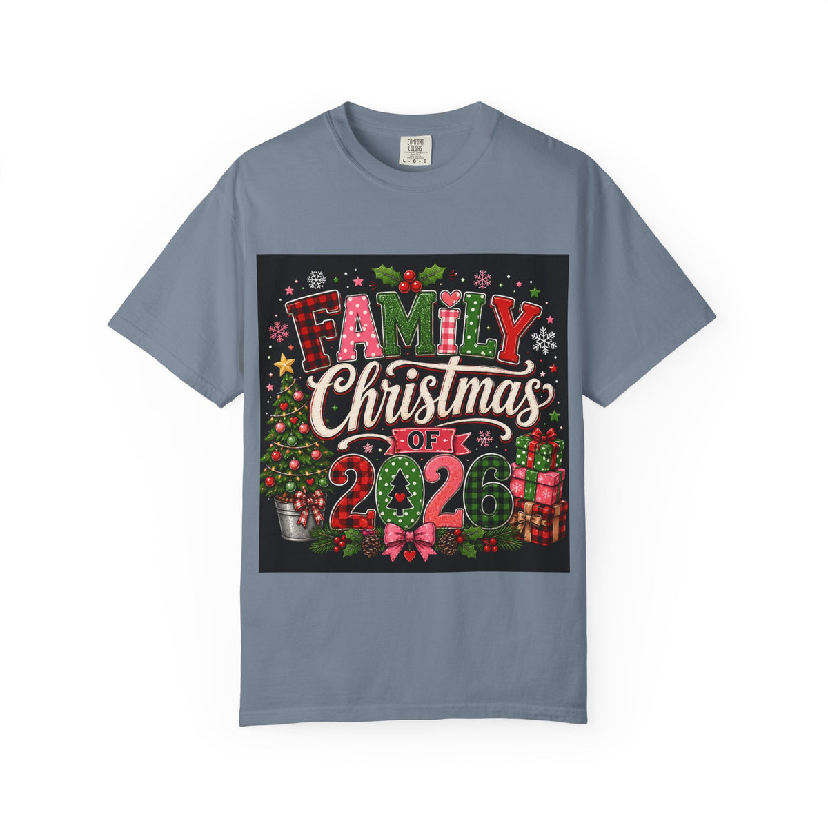 Family Christmas 2026 Matching Hoilday Unisex Heavy Cotton Tee