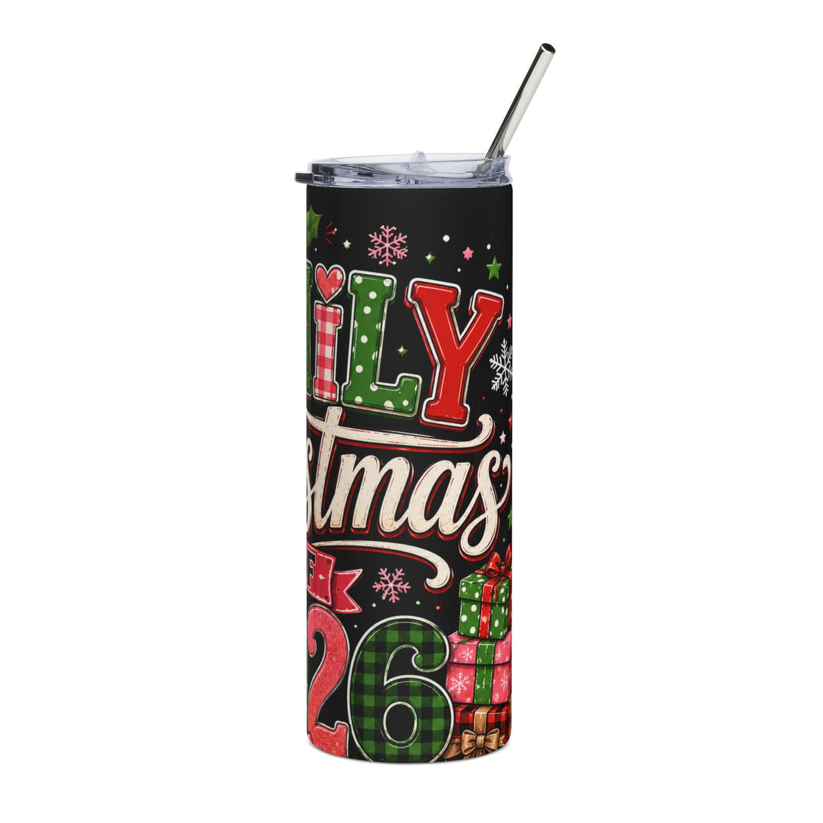 Mama Christmas 2024 Stainless Steel Tumbler — 20oz Holiday Travel Cup