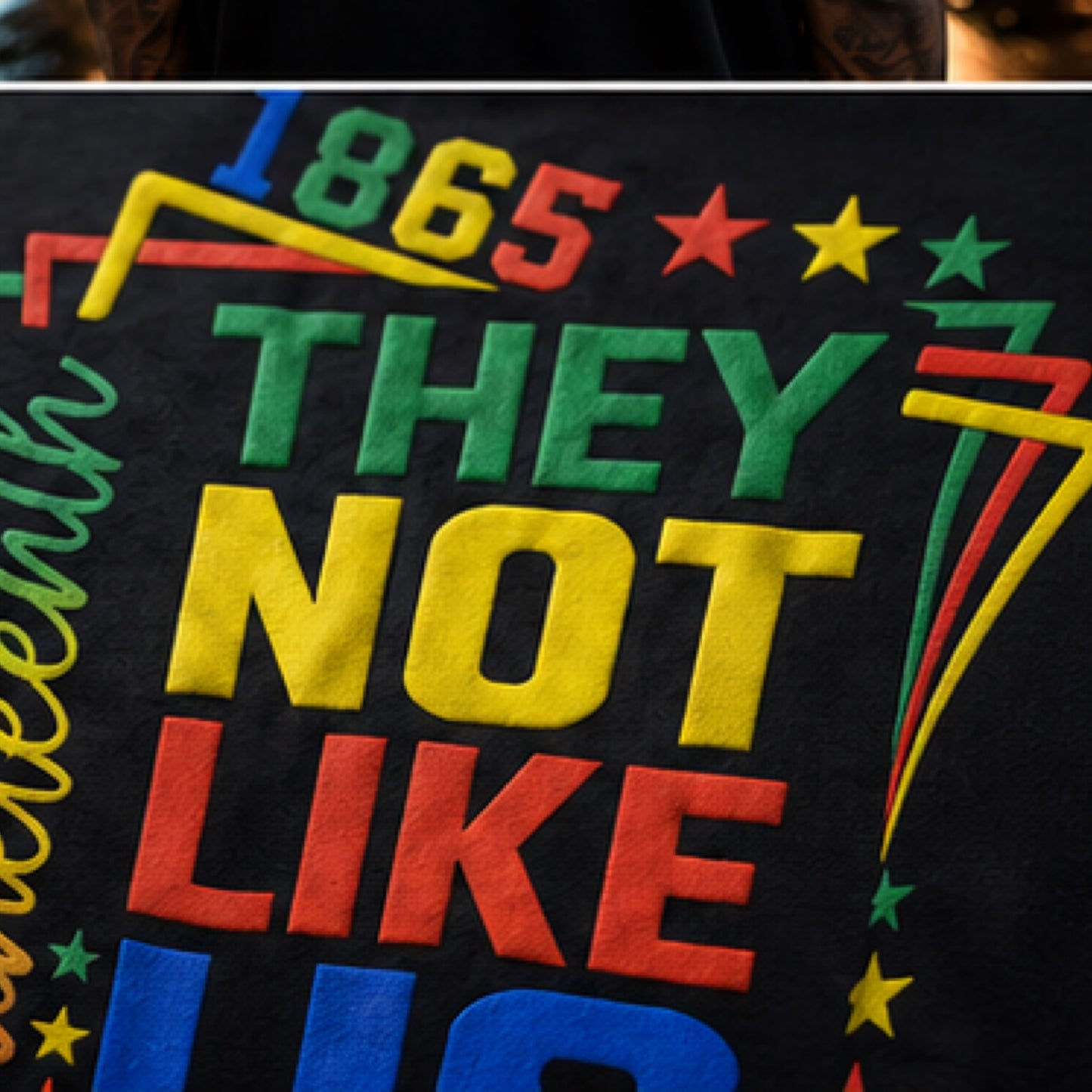 "They Not Like Us" Juneteenth Heavyweight  Tee