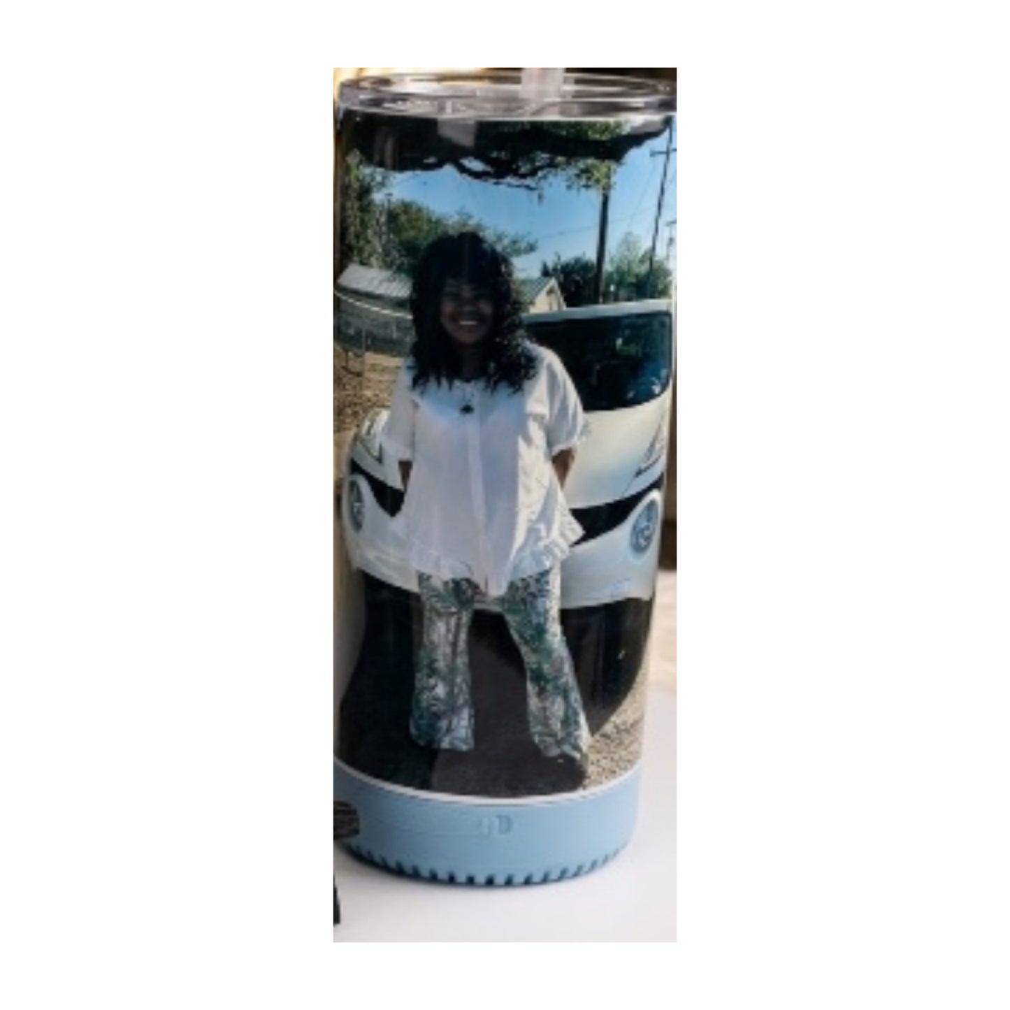 Custom Photo or Business Logo Gift Set – Bluetooth Speaker Tumbler & Matching Phone Case