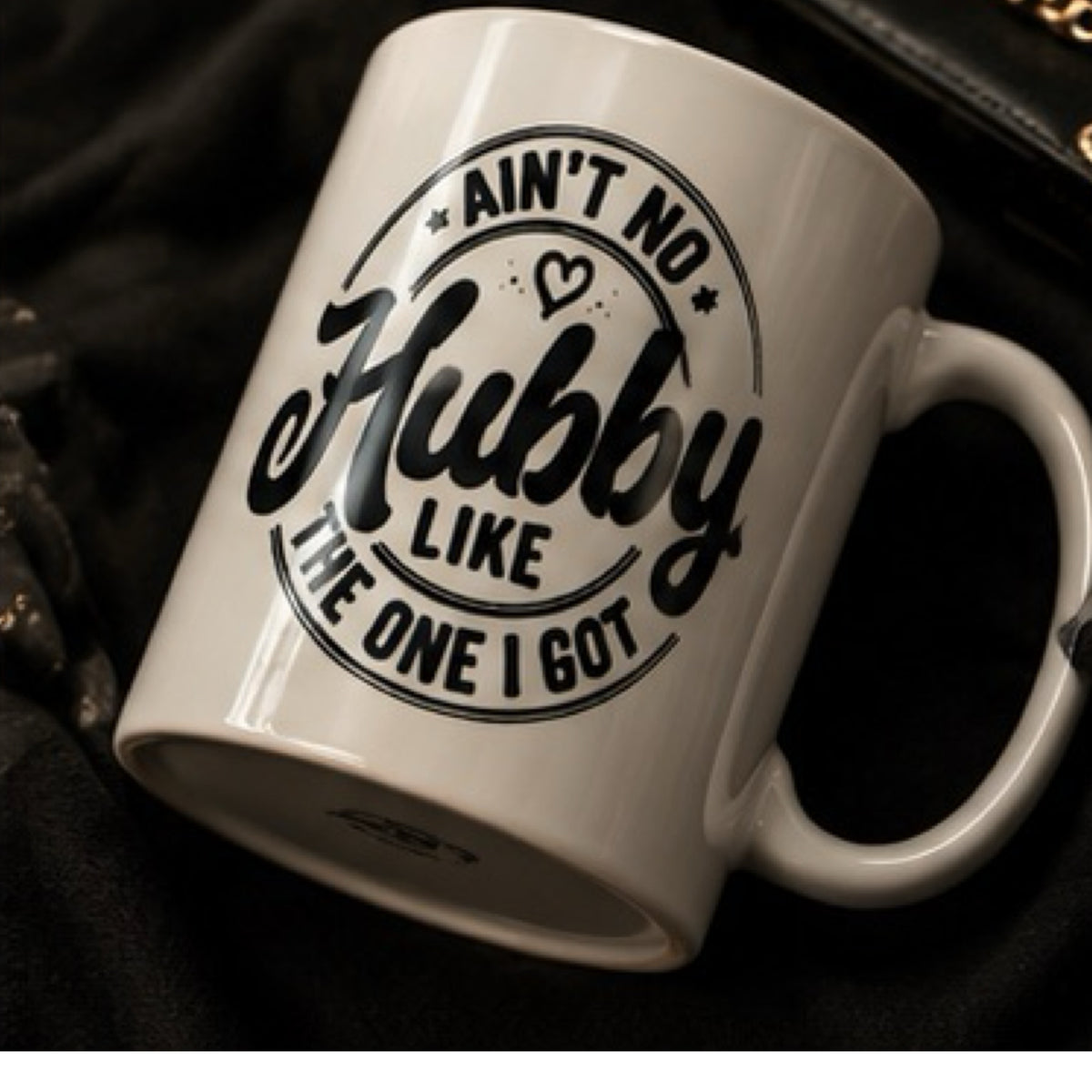 Ain't No Wifey Like The One I Got" Matching Hubby Mug Set - Funny Couple's Sublimation Coffee Cups, Anniversary & Wedding Gift Pack
