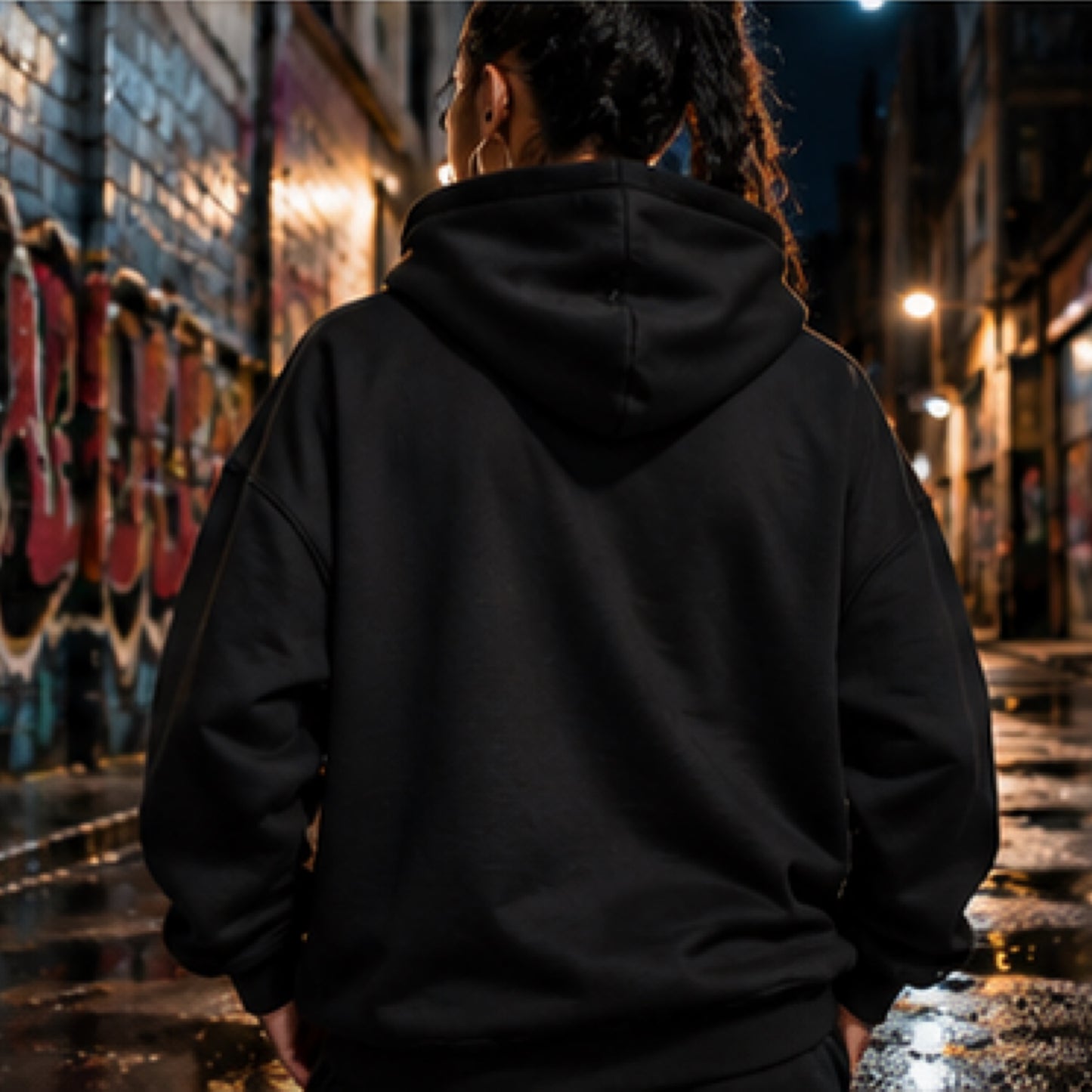 Faith Over Fear" Oversized Streetwear Hoodie