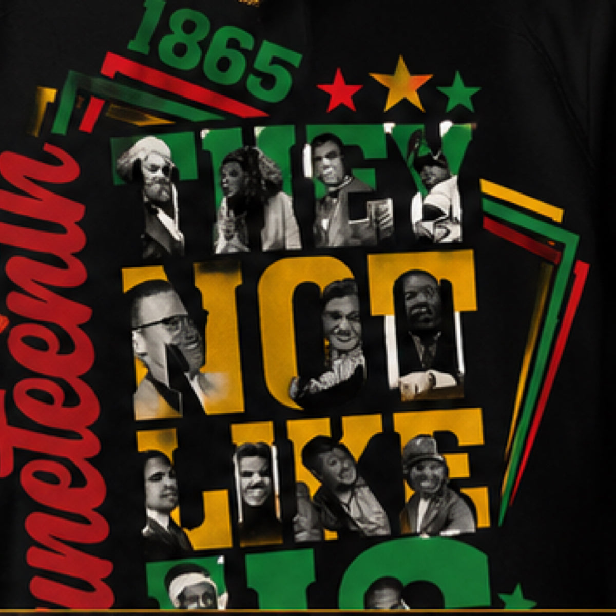 1865 Juneteenth Freedom & Pride Graphic Hoodie