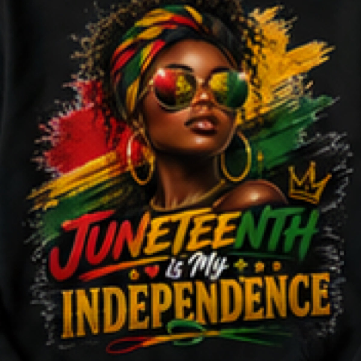 1865 Juneteenth Freedom & Pride Graphic Hoodie