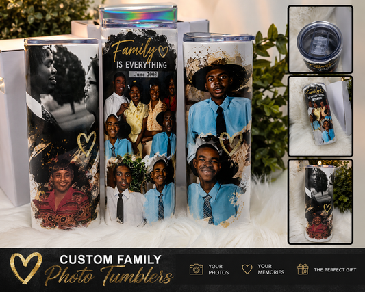 Custom Family Photo Tumblers