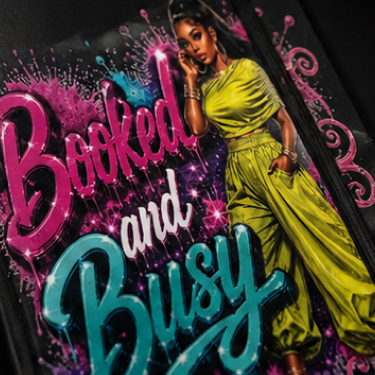 Booked & Busy Boss Girl UV DTF on Journals & Tumblers.