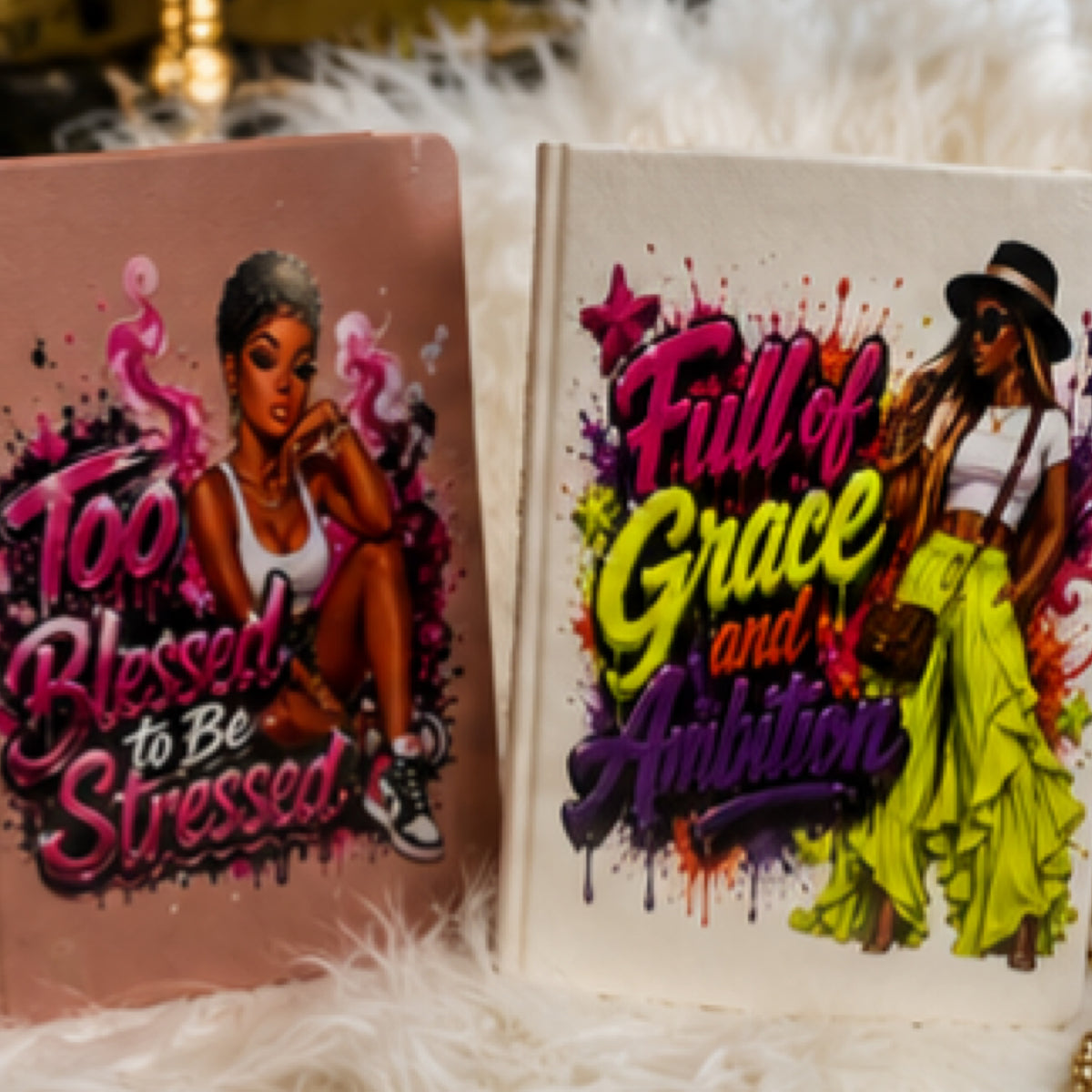 Boss Energy" Collection UV DTF Transfer – Inspirational & Faith-Based Journal