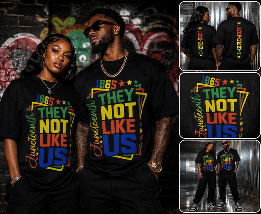 ✊🏾 "They Not Like Us" Juneteenth Heavy weight Tee Men