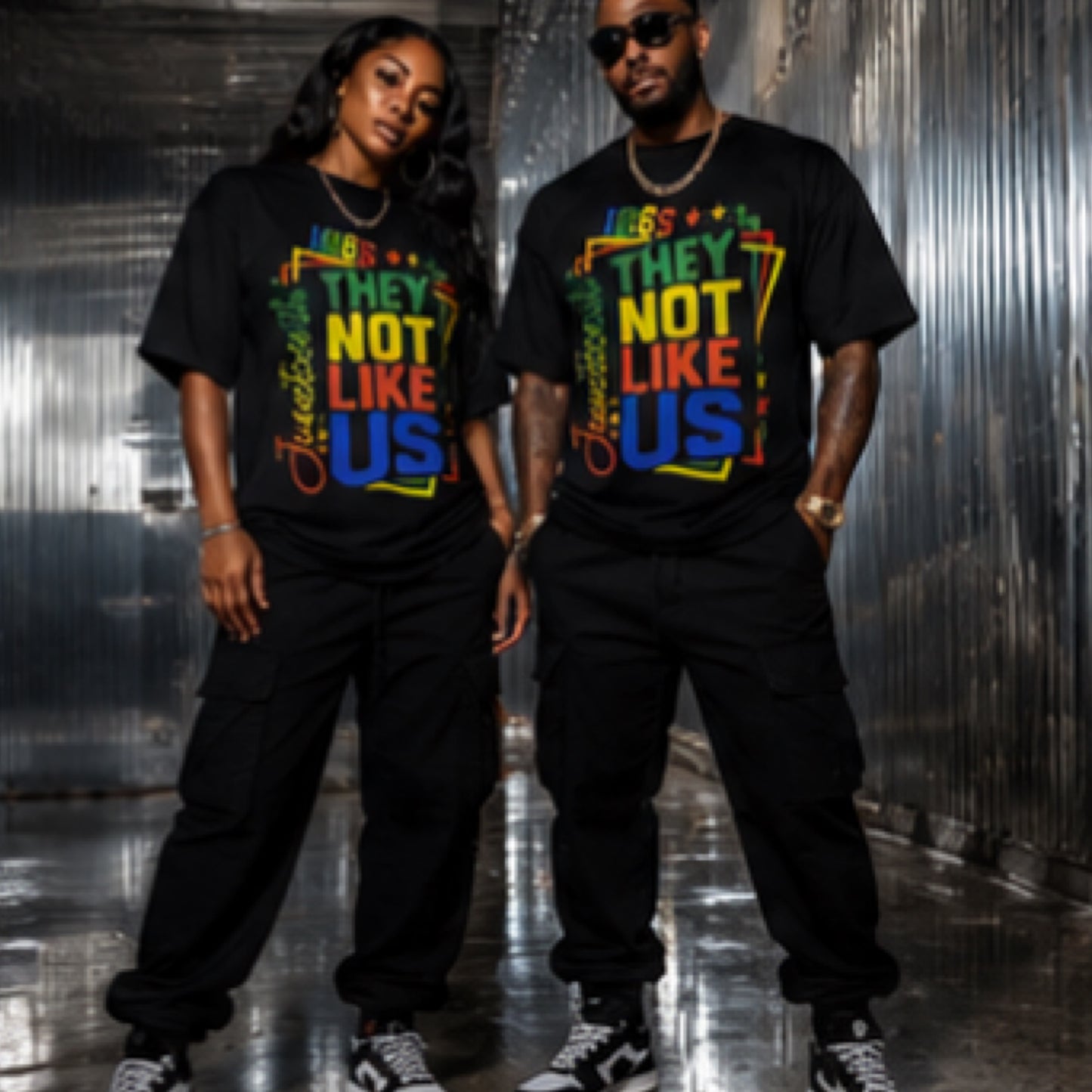 ✊🏾 "They Not Like Us" Juneteenth Heavyweight Tee Ladies