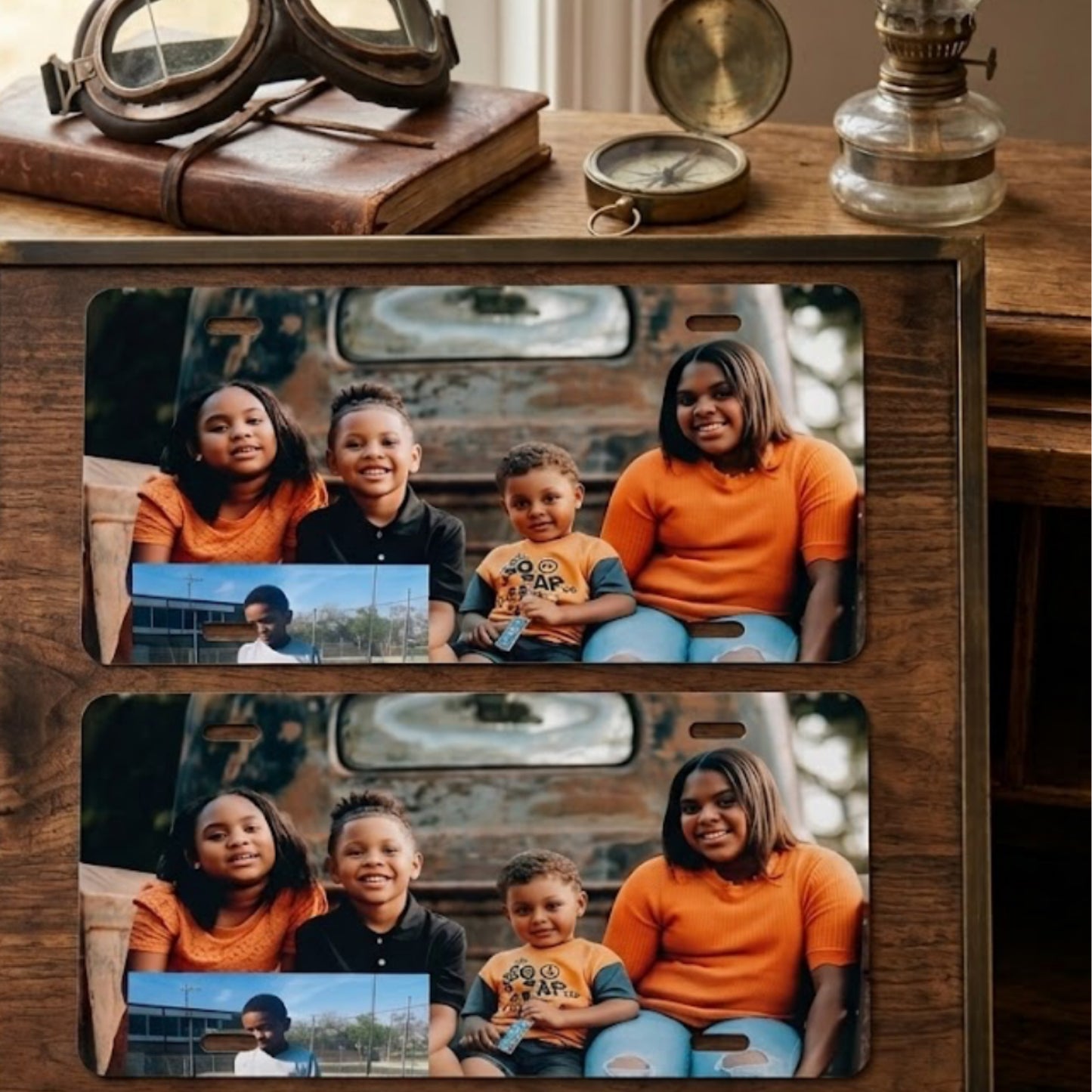 Custom Photo Aluminum License Plate