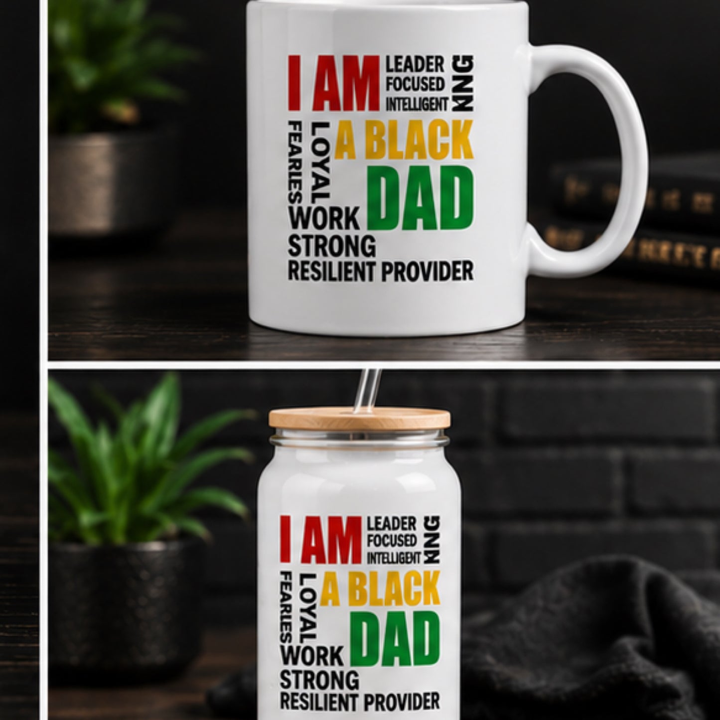 The Black Dad Legacy Collection: Tumblers, Journal, Shirt & Mug