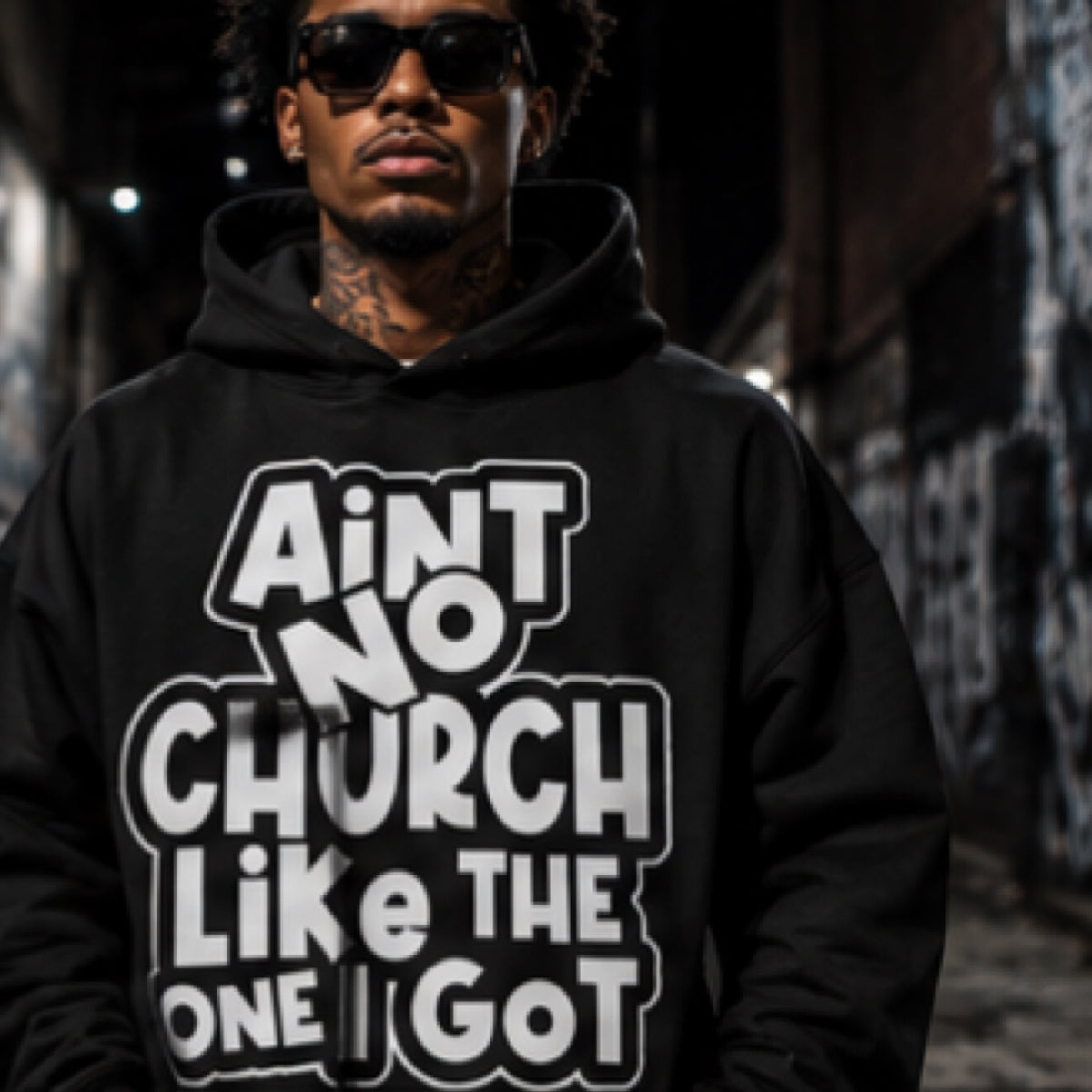 Ain't No Church" Premium Heavyweight Hoodie