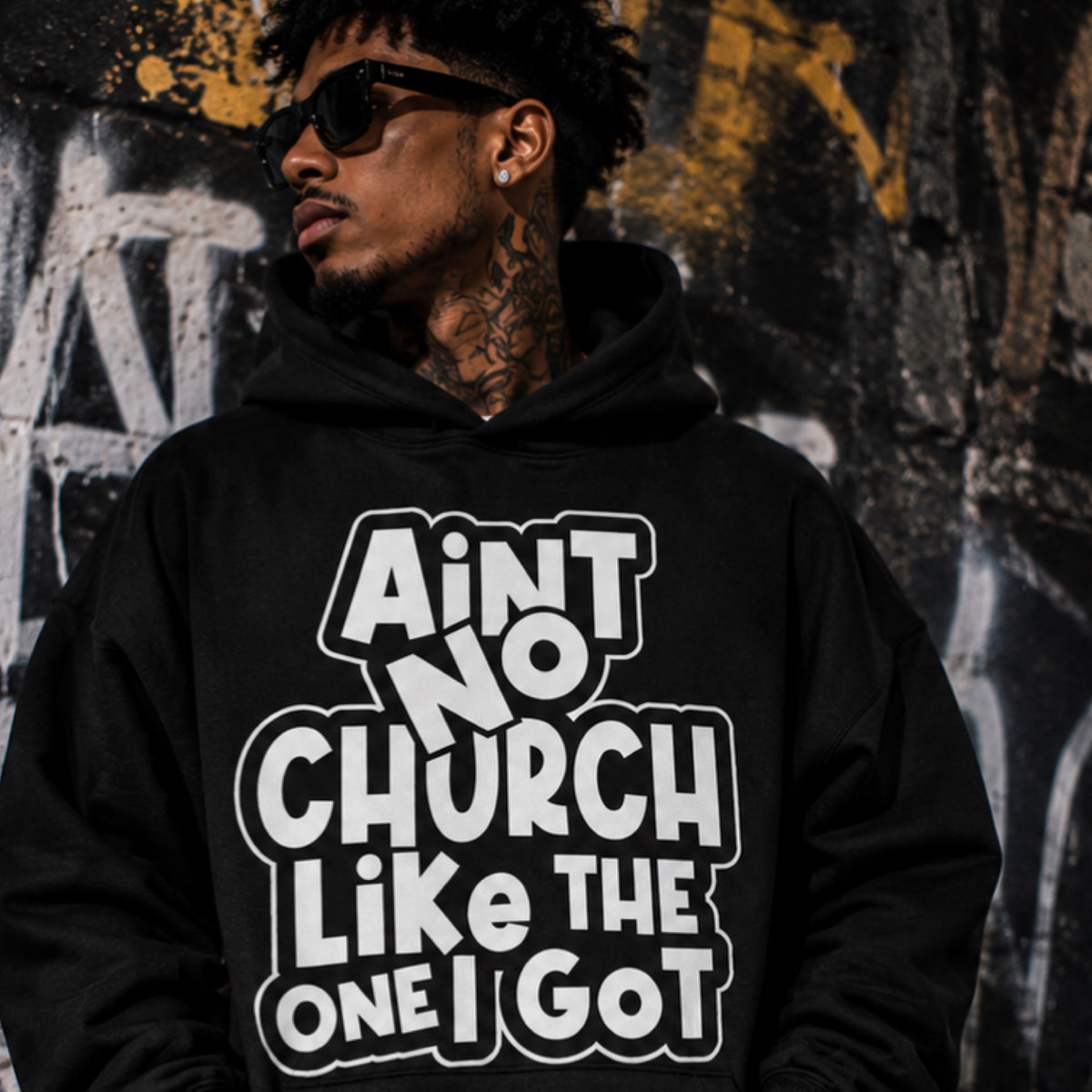Ain't No Church" Premium Heavyweight Hoodie