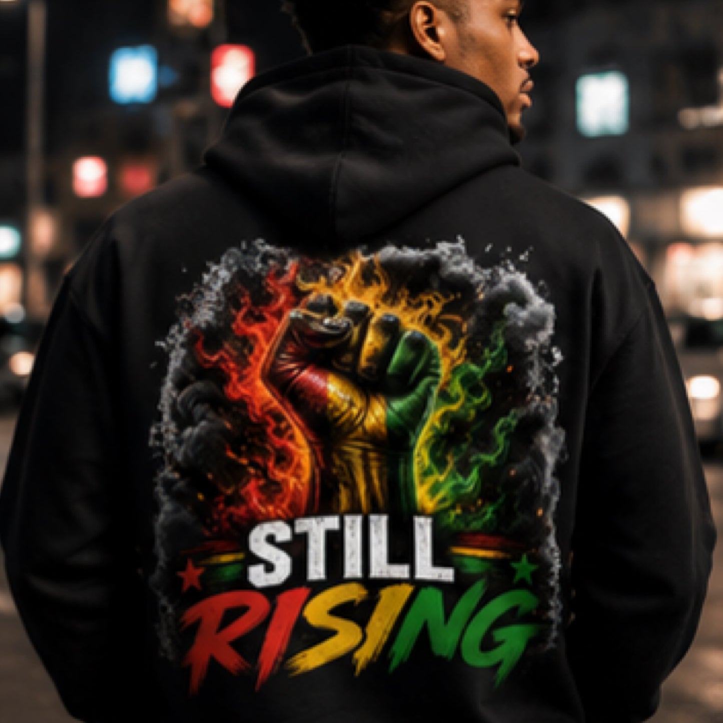 Still Rising Pan-African Fist Graphic Tee