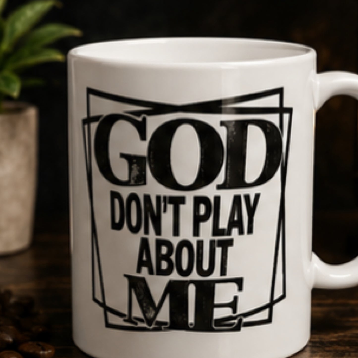 🙌 PROTECTED & FAVORED.
Let them know who stands behind you. The "God Don’t Play About Me" Ceramic Mug is a bold, confident statement for your morning routine. Whether you're sipping your morning coffee before dominating the day or sitting at your office.