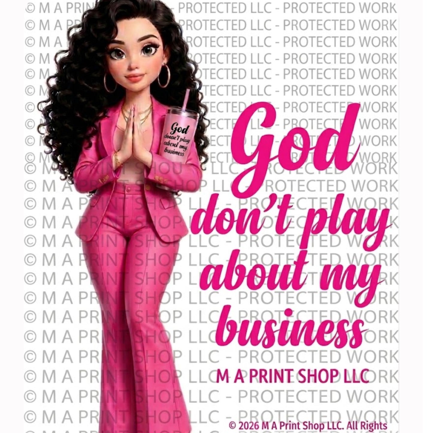 The White Boss Babe PNG