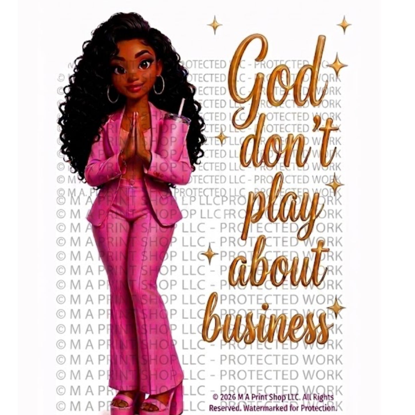 The Black Boss Babe Version PNG