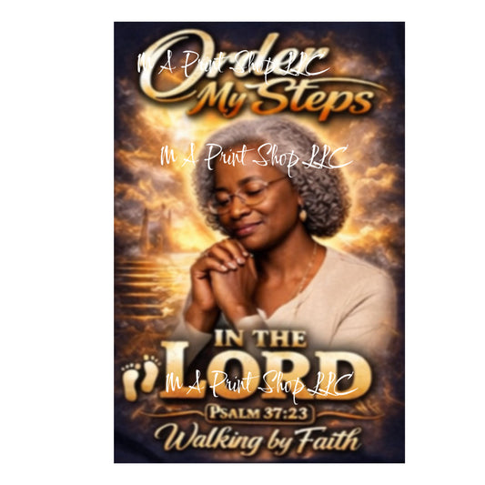 ✨ ORDER MY STEPS IN THE LORD — PREMIUM DIGITAL PRINT FILE ✨🙏🏾