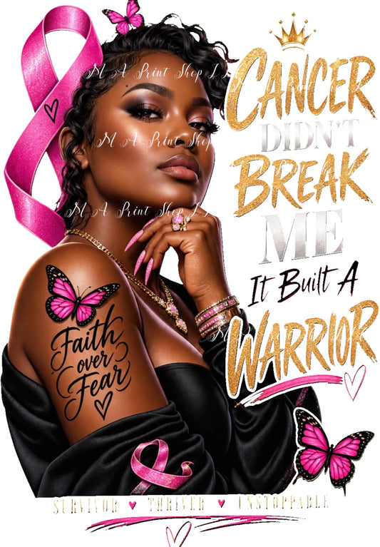 Breast Cancer Warrior PNG - Built A Warrior