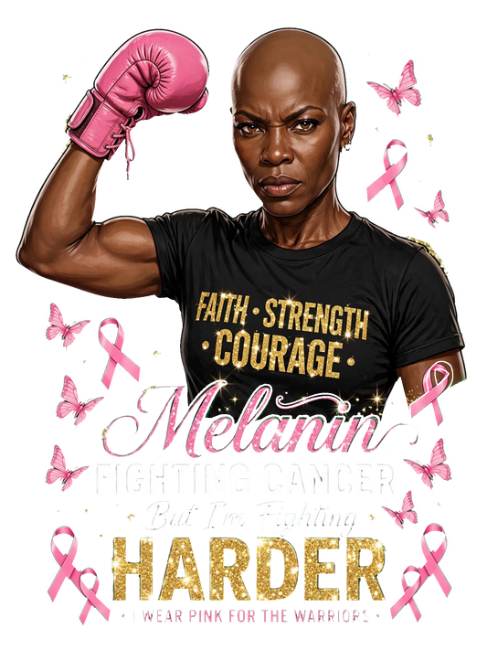 Melanin Fighting Harder - Boxing Glove
