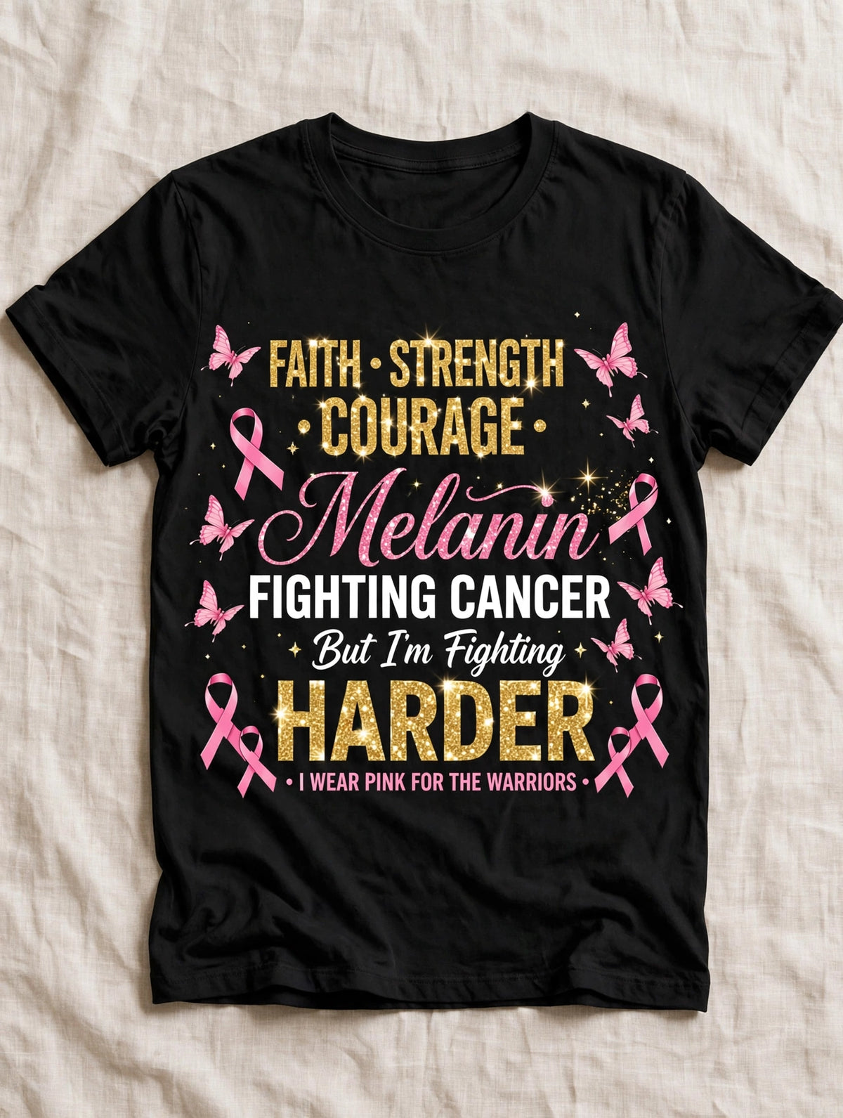 Melanin Fighting Harder - Boxing Glove